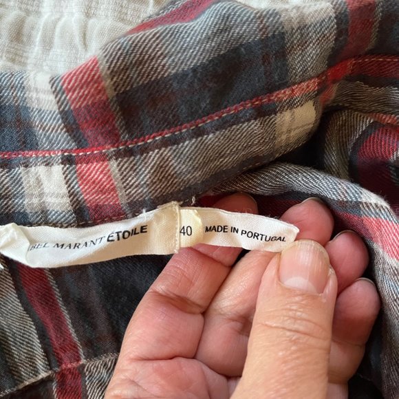 Isabel Marant Plaid Button Down Flannel Shirt - XS - Picture 2 of 13